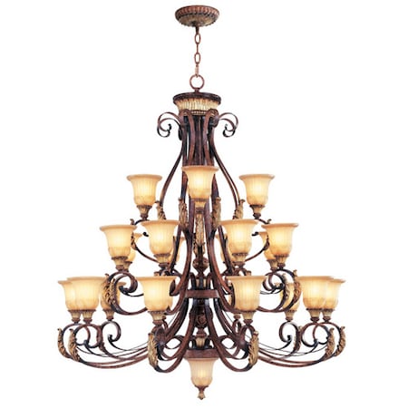 Villa Verona 23 Light Verona Bronze with Aged Gold Leaf Chandelier MPN:8569-63