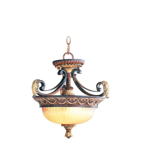 Villa Verona 2 Light Verona Bronze with Aged Gold Leaf Convertible MPN:8577-63