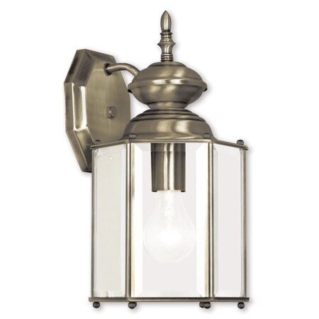 Outdoor Basics 1 Light Antique Brass Outdoor Wall Lantern MPN:2007-01