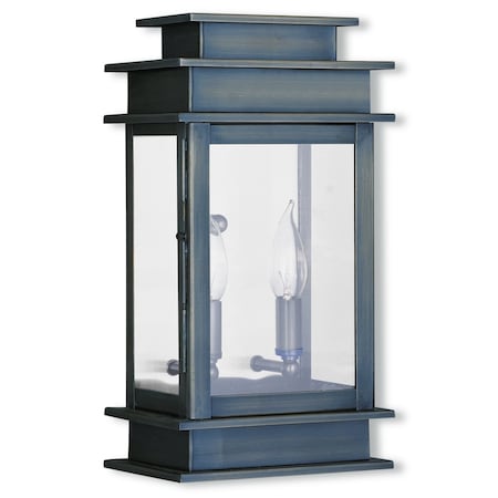 Princeton 2 Light Vintage Pewter Outdoor Wall Lantern MPN:2014-29