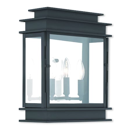 Princeton 3 Light Black Outdoor Wall Lantern MPN:20204-04