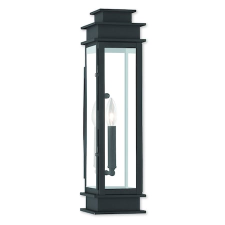 Princeton 1 Light Black Outdoor Wall Lantern MPN:20207-04
