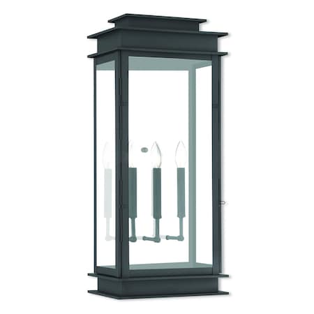 Princeton 3 Light Black Outdoor Wall Lantern MPN:20208-04