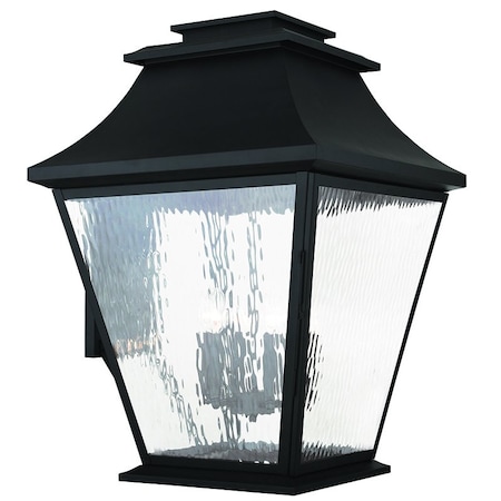 Hathaway 6 Light Black Outdoor Wall Lantern MPN:20251-04
