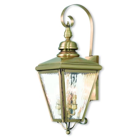 Cambridge 3 Light Antique Brass Outdoor MPN:2033-01