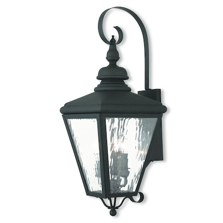 Cambridge 3 Light Black Outdoor Wall Lan MPN:2033-04
