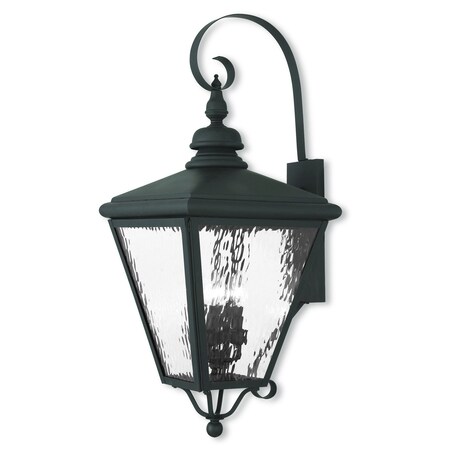 Cambridge 4 Light Black Outdoor Wall Lantern MPN:2036-04