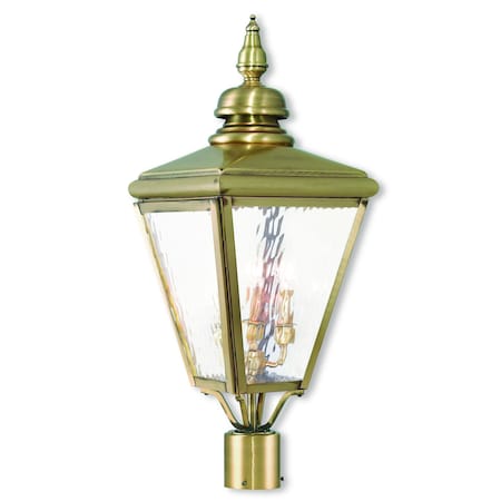 Cambridge 3 Light Antique Brass Outdoor MPN:20433-01