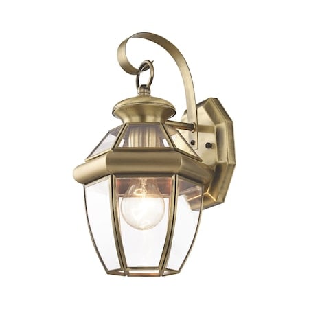 Monterey 1 Light Antique Brass Outdoor W MPN:2051-01