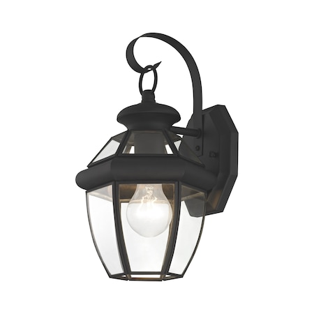 Monterey 1 Light Black Outdoor Wall Lantern MPN:2051-04