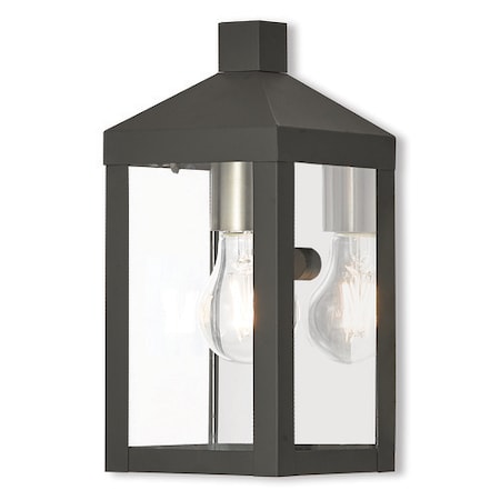 Nyack 1 Light Black Outdoor Wall Lantern MPN:20581-04