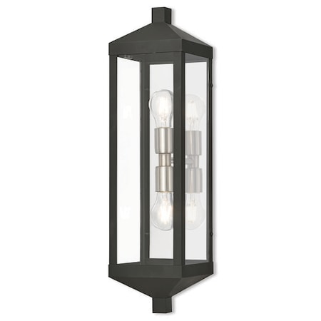 Nyack 2 Light Black Outdoor Wall Lantern MPN:20583-04
