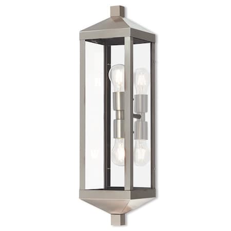 Nyack 2 Light Brushed Nickel Outdoor Wal MPN:20583-91