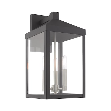 Nyack 3 Light Scandinavian Gray Outdoor MPN:20584-76