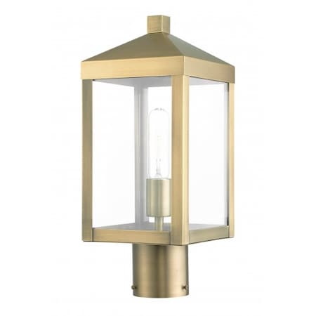 Antique Brass Outdoor Post Top Lantern, 1 MPN:20590-01