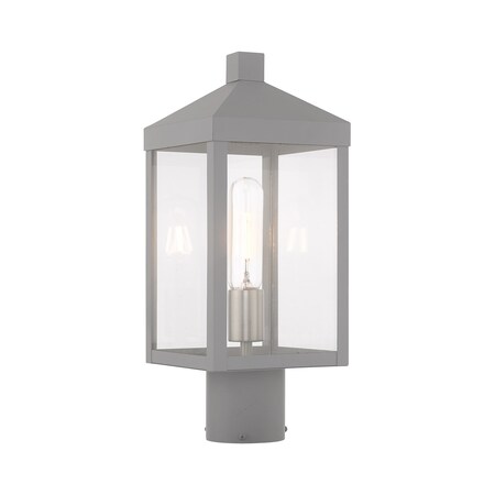 Nyack 1 Light Nordic Gray Outdoor Post Top Lantern MPN:20590-80