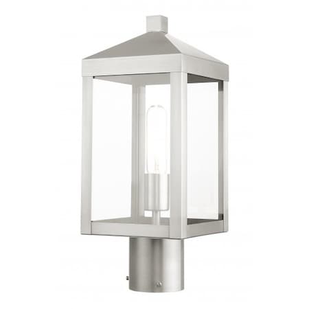 Brushed Nickel Outdoor Post Top Lantern, MPN:20590-91