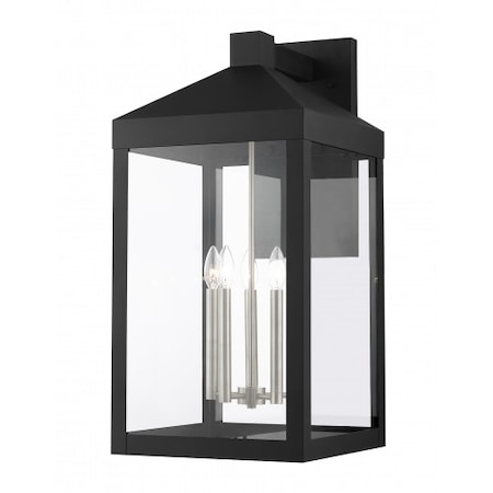 Black with Brushed Nickel Cluster Outdoo MPN:20598-04