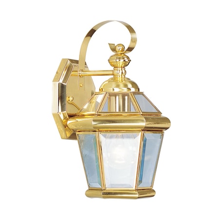 Georgetown 1 Light Polished Brass Outdoor Wall Lantern MPN:2061-02