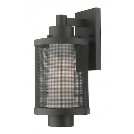 Textured Black Outdoor Wall Lantern, 1 Li MPN:20682-14