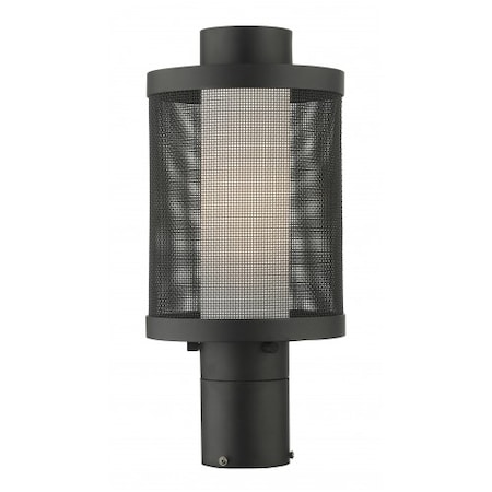 Textured Black Outdoor Post Top Lantern, MPN:20684-14