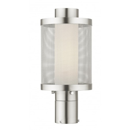 Brushed Nickel Outdoor Post Top Lantern, MPN:20684-91