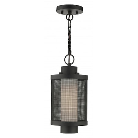 Textured Black Outdoor Pendant Lantern, 1 MPN:20685-14