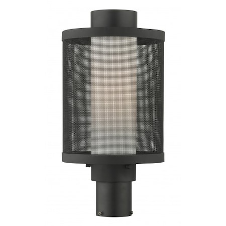 Textured Black Outdoor Post Top Lantern, MPN:20686-14