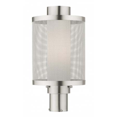 Brushed Nickel Outdoor Post Top Lantern, MPN:20686-91