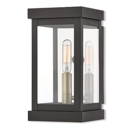 Hopewell 1 Light Bronze Outdoor Wall Lantern MPN:20701-07