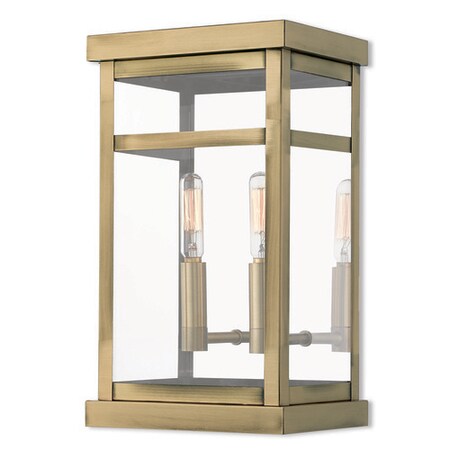 Hopewell 2 Light Antique Brass Outdoor W MPN:20702-01