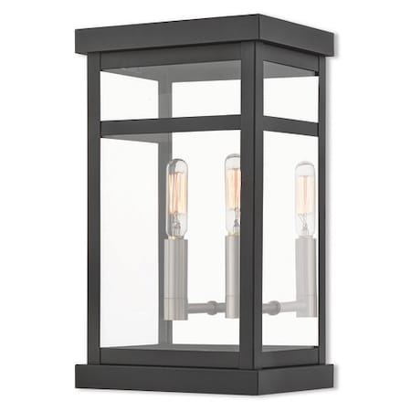 Hopewell 2 Light Black Outdoor Wall Lant MPN:20702-04