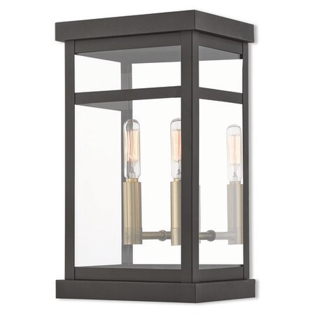 Hopewell 2 Light Bronze Outdoor Wall Lan MPN:20702-07