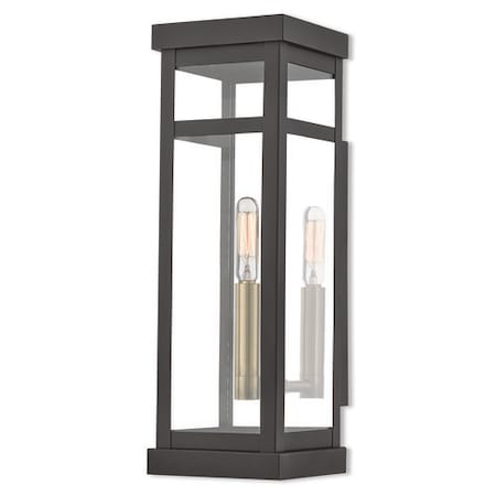 Hopewell 1 Light Bronze Outdoor Wall Lan MPN:20703-07