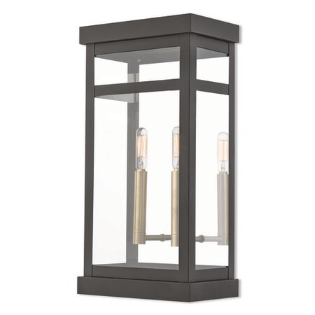 Hopewell 2 Light Bronze Outdoor Wall Lantern MPN:20704-07
