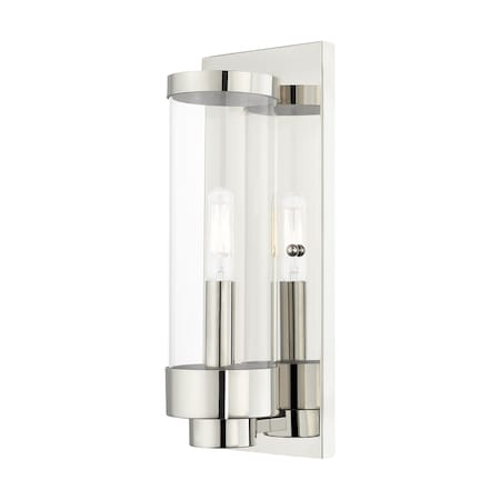 Hillcrest 1 Light Polished Chrome Outdoor ADA Wall Lantern MPN:20721-05