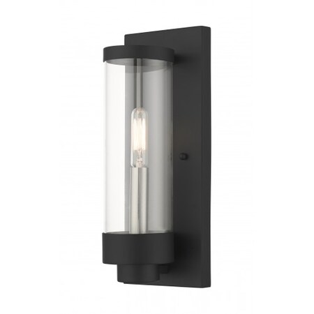 Textured Black Outdoor ADA Wall Lantern, MPN:20721-14