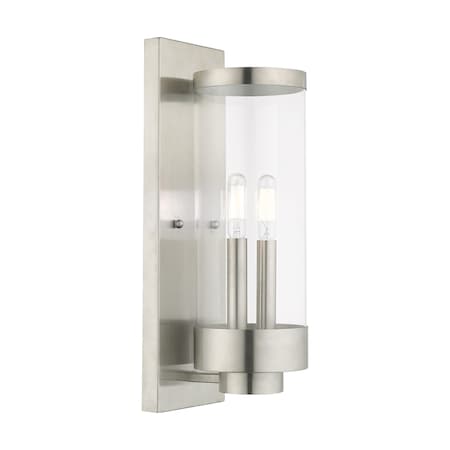 Hillcrest 2 Light Brushed Nickel Outdoor MPN:20722-91