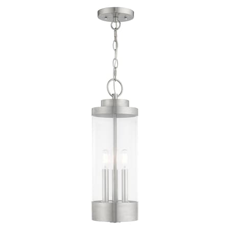 Hillcrest 3 Light Brushed Nickel Outdoor MPN:20727-91