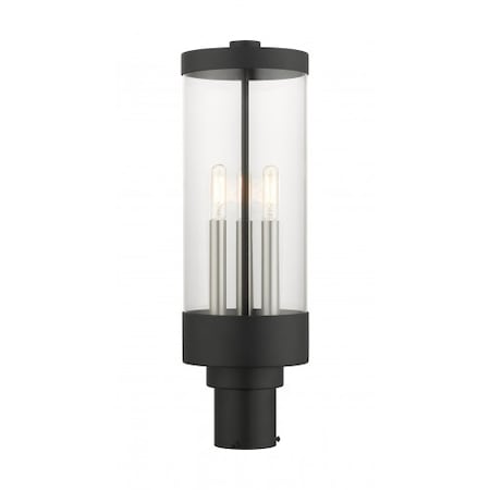 Textured Black Outdoor Post Top Lantern, MPN:20728-14