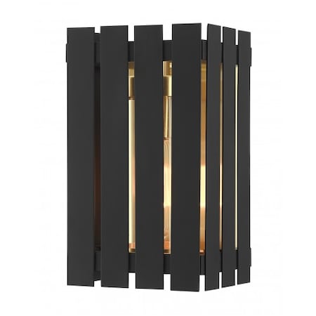 Black with Satin Brass Accents Outdoor W MPN:20751-04