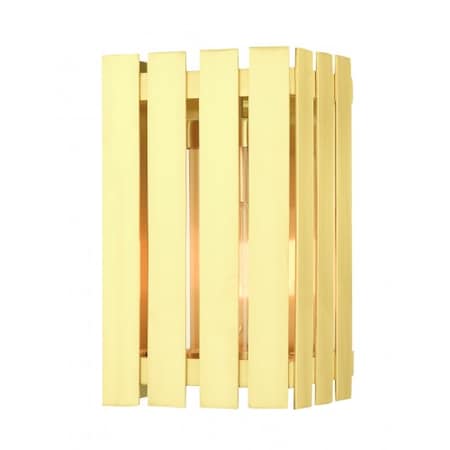Satin Brass Outdoor Wall Lantern, 1 Light MPN:20751-12