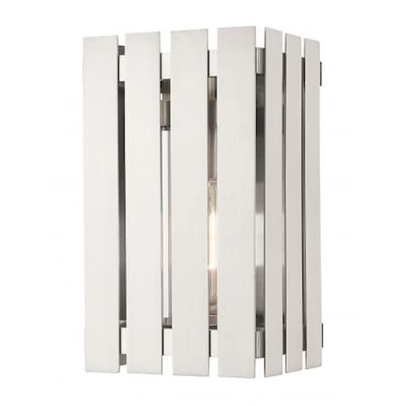Brushed Nickel Outdoor Wall Lantern, 1 Li MPN:20751-91