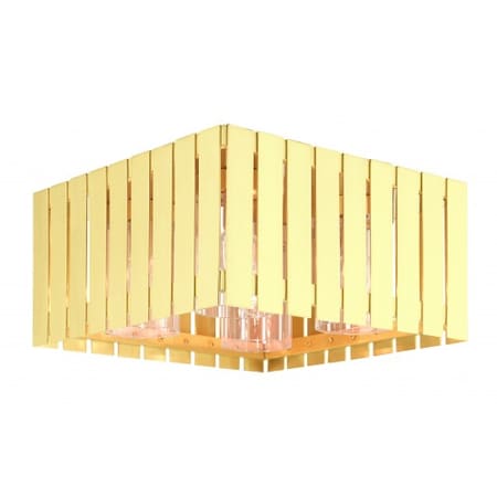 Satin Brass Outdoor Flush Mount, 4 Light MPN:20754-12