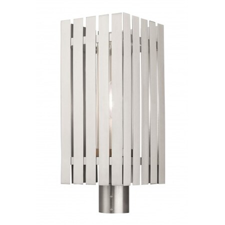 Brushed Nickel Outdoor Post Top Lantern, MPN:20756-91