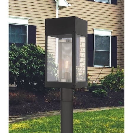 Franklin 1 Light Black Outdoor Post Top MPN:20763-04