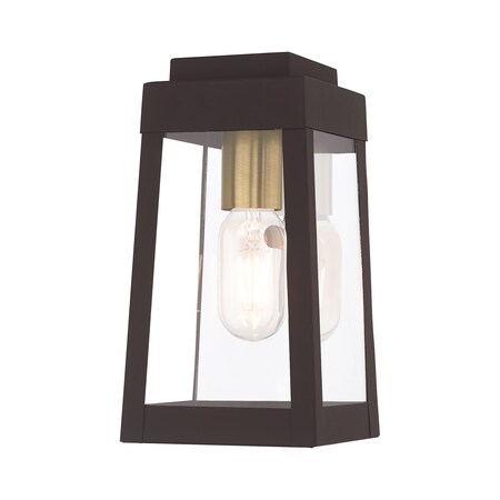 Oslo 1 Light Bronze Outdoor Wall Lantern MPN:20851-07