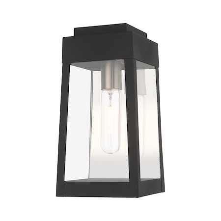 Oslo 1 Light Black Outdoor Wall Lantern MPN:20852-04