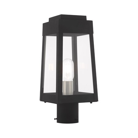 Oslo 1 Light Black Outdoor Post Top Lant MPN:20853-04