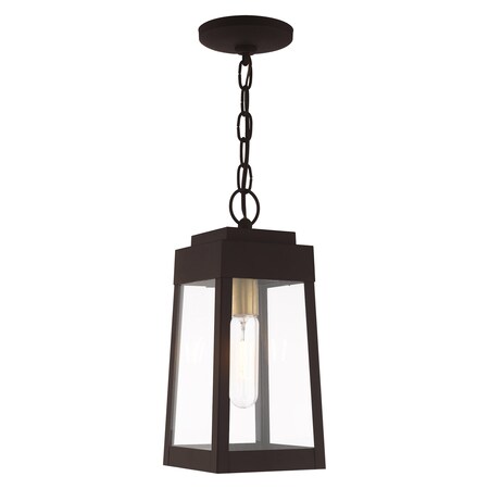 Oslo 1 Light Bronze Outdoor Pendant Lant MPN:20854-07